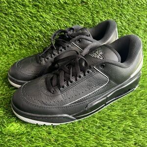 Size 10.5 - Nike Air Jordan 2/3 Black Mettallic Silver New Shoes DS FF0383-001